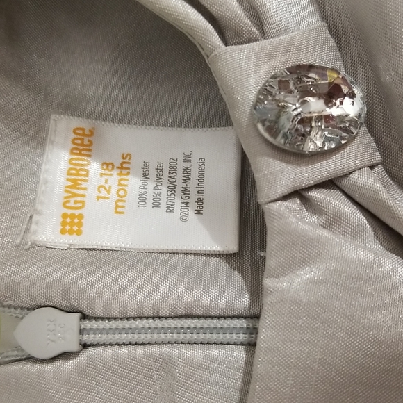 Gymboree Satin Ruffle Tiered Formal Holiday Dress - Picture 8 of 9